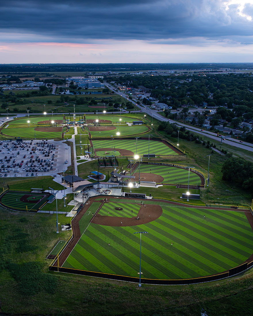 ballfield new construction project engineering